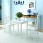 Conjunto de comedor 3 piezas madera de pino blanco de vidaXL, muebles para cocinas y comedores - Ref: Foro24-242955, Precio: ...