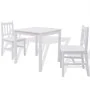 Conjunto de comedor 3 piezas madera de pino blanco de vidaXL, muebles para cocinas y comedores - Ref: Foro24-242955, Precio: ...