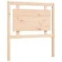 Bed frame with solid wood headboard 100x200 cm by vidaXL, Beds and slatted bases - Ref: Foro24-3194041, Price: 123,90 €, Disc...