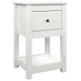 Mesita de noche madera maciza de pino blanco 40x35x61,5 cm de vidaXL, Taquillas y armarios de almacenamiento - Ref: Foro24-82...