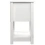 Mesita de noche madera maciza de pino blanco 40x35x61,5 cm de vidaXL, Taquillas y armarios de almacenamiento - Ref: Foro24-82...
