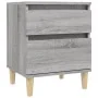 Mesita de noche gris Sonoma 40x35x50 cm de vidaXL, Taquillas y armarios de almacenamiento - Ref: Foro24-821838, Precio: 41,53...