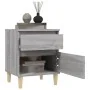 Mesita de noche gris Sonoma 40x35x50 cm de vidaXL, Taquillas y armarios de almacenamiento - Ref: Foro24-821838, Precio: 41,53...