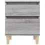 Mesita de noche gris Sonoma 40x35x50 cm de vidaXL, Taquillas y armarios de almacenamiento - Ref: Foro24-821838, Precio: 41,53...