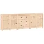 Solid pine wood sideboard 230x35x80 cm by vidaXL, Sideboards - Ref: Foro24-3114094, Price: 342,66 €, Discount: %