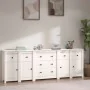 Solid white pine wood sideboard 230 x 35 x 80 cm by vidaXL, Sideboards - Ref: Foro24-3114095, Price: 381,27 €, Discount: %