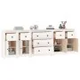 Aparador de madera maciza de pino blanco 230 x 35 x 80 cm de vidaXL, Aparadores - Ref: Foro24-3114095, Precio: 381,27 €, Desc...