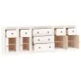Aparador de madera maciza de pino blanco 230 x 35 x 80 cm de vidaXL, Aparadores - Ref: Foro24-3114095, Precio: 381,27 €, Desc...