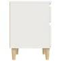 Mesitas de noche 2 unidades color blanco 40x35x50 cm de vidaXL, Taquillas y armarios de almacenamiento - Ref: Foro24-821827, ...