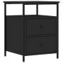 Mesita de noche madera de ingeniería negro 44x45x60 cm de vidaXL, Mesitas de noche - Ref: Foro24-826003, Precio: 71,51 €, Des...