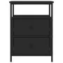 Mesita de noche madera de ingeniería negro 44x45x60 cm de vidaXL, Mesitas de noche - Ref: Foro24-826003, Precio: 71,51 €, Des...
