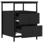 Mesita de noche madera de ingeniería negro 44x45x60 cm de vidaXL, Mesitas de noche - Ref: Foro24-826003, Precio: 71,51 €, Des...