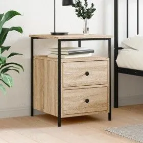 Nachttisch aus Sonoma-Eichenholzwerkstoff, 44 x 45 x 60 cm von vidaXL, Nachttische - Ref: Foro24-826005, Preis: 60,56 €, Raba...