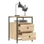 Nachttisch aus Sonoma-Eichenholzwerkstoff, 44 x 45 x 60 cm von vidaXL, Nachttische - Ref: Foro24-826005, Preis: 60,56 €, Raba...