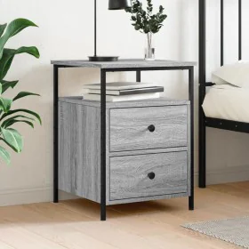 Sonoma grauer Nachttisch aus Holzwerkstoff, 44 x 45 x 60 cm von vidaXL, Nachttische - Ref: Foro24-826009, Preis: 56,34 €, Rab...