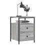 Mesita de noche madera de ingeniería gris Sonoma 44x45x60 cm de vidaXL, Mesitas de noche - Ref: Foro24-826009, Precio: 56,34 ...