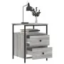 Mesita de noche madera de ingeniería gris Sonoma 44x45x60 cm de vidaXL, Mesitas de noche - Ref: Foro24-826009, Precio: 56,34 ...