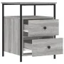 Mesita de noche madera de ingeniería gris Sonoma 44x45x60 cm de vidaXL, Mesitas de noche - Ref: Foro24-826009, Precio: 56,34 ...