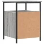 Mesita de noche madera de ingeniería gris Sonoma 44x45x60 cm de vidaXL, Mesitas de noche - Ref: Foro24-826009, Precio: 56,34 ...