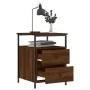 Mesita de noche madera de ingeniería marrón roble 44x45x60 cm de vidaXL, Mesitas de noche - Ref: Foro24-826011, Precio: 62,65...