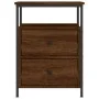 Mesita de noche madera de ingeniería marrón roble 44x45x60 cm de vidaXL, Mesitas de noche - Ref: Foro24-826011, Precio: 62,65...