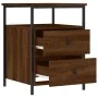 Mesita de noche madera de ingeniería marrón roble 44x45x60 cm de vidaXL, Mesitas de noche - Ref: Foro24-826011, Precio: 62,65...