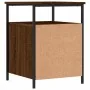 Mesita de noche madera de ingeniería marrón roble 44x45x60 cm de vidaXL, Mesitas de noche - Ref: Foro24-826011, Precio: 62,65...