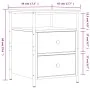 Mesita de noche madera de ingeniería marrón roble 44x45x60 cm de vidaXL, Mesitas de noche - Ref: Foro24-826011, Precio: 62,65...