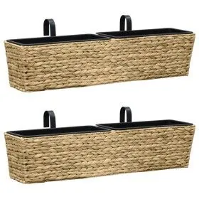 Conjunto de jardineras 2 unidades jacinto de agua de vidaXL, Maceteros y jardineras - Ref: Foro24-45580, Precio: 94,38 €, Des...