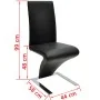 Esszimmerstühle 4 Einheiten aus schwarzem Kunstleder von vidaXL, Essstühle - Ref: Foro24-160563, Preis: 496,74 €, Rabatt: %