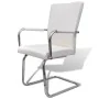 Sillas voladizas de comedor 6 unidades cuero sintético blanco de vidaXL, Sillas de comedor - Ref: Foro24-270165, Precio: 504,...