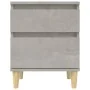 Mesitas de noche 2 unidades gris hormigón 40x35x50 cm de vidaXL, Taquillas y armarios de almacenamiento - Ref: Foro24-821835,...