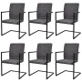 6 cantilever dining chairs in gray synthetic leather by vidaXL, dining chairs - Ref: Foro24-272418, Price: 534,55 €, Discount: %