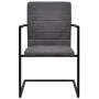 6 cantilever dining chairs in gray synthetic leather by vidaXL, dining chairs - Ref: Foro24-272418, Price: 534,55 €, Discount: %