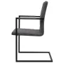 6 cantilever dining chairs in gray synthetic leather by vidaXL, dining chairs - Ref: Foro24-272418, Price: 534,55 €, Discount: %