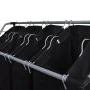 Separador de colada con bolsas 2 unidades negro y gris de vidaXL, Cestas para ropa - Ref: Foro24-276041, Precio: 69,44 €, Des...