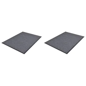 PVC-Fußmatten 2 Stück grau 90x60 cm von vidaXL, Fußmatten - Ref: Foro24-278748, Preis: 40,45 €, Rabatt: %