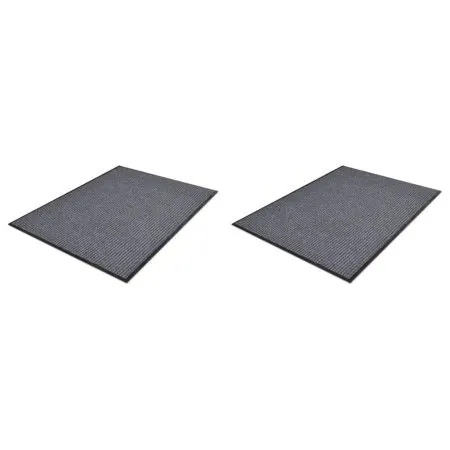 Felpudos de PVC 2 unidades gris 90x60 cm de vidaXL, Felpudos - Ref: Foro24-278748, Precio: 40,45 €, Descuento: %