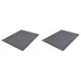 Felpudos de PVC 2 unidades gris 90x60 cm de vidaXL, Felpudos - Ref: Foro24-278748, Precio: 40,45 €, Descuento: %