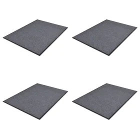 Felpudos de PVC 4 unidades gris 90x60 cm de vidaXL, Felpudos - Ref: Foro24-278749, Precio: 71,75 €, Descuento: %