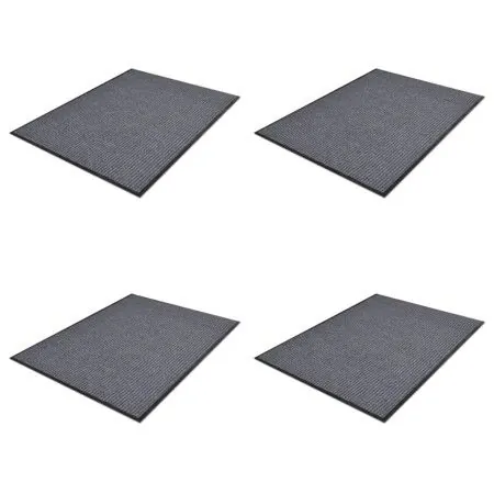 Felpudos de PVC 4 unidades gris 90x60 cm de vidaXL, Felpudos - Ref: Foro24-278749, Precio: 71,75 €, Descuento: %