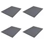 Felpudos de PVC 4 unidades gris 90x60 cm de vidaXL, Felpudos - Ref: Foro24-278749, Precio: 71,75 €, Descuento: %