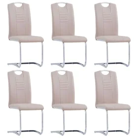 Cantilever dining chairs 6 pcs cappuccino synthetic leather by vidaXL, dining chairs - Ref: Foro24-278836, Price: 476,53 €, D...