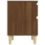 Mesita de noche roble marrón 40x35x50 cm de vidaXL, Taquillas y armarios de almacenamiento - Ref: Foro24-821840, Precio: 41,5...