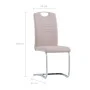 Sillas voladizas de comedor 6 uds cuero sintético capuchino de vidaXL, Sillas de comedor - Ref: Foro24-278836, Precio: 476,53...