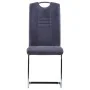 Sillas voladizas de comedor 6 uds piel de ante artificial gris de vidaXL, Sillas de comedor - Ref: Foro24-278839, Precio: 399...