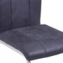 Sillas voladizas de comedor 6 uds piel de ante artificial gris de vidaXL, Sillas de comedor - Ref: Foro24-278839, Precio: 399...