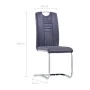 Sillas voladizas de comedor 6 uds piel de ante artificial gris de vidaXL, Sillas de comedor - Ref: Foro24-278839, Precio: 399...
