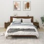 Mesitas de noche 2 unidades roble marrón 40x35x50 cm de vidaXL, Taquillas y armarios de almacenamiento - Ref: Foro24-821841, ...