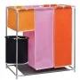Cesto de ropa sucia 2 unidades 3 secciones con cubo de lavado de vidaXL, Cestas para ropa - Ref: Foro24-3051492, Precio: 57,6...